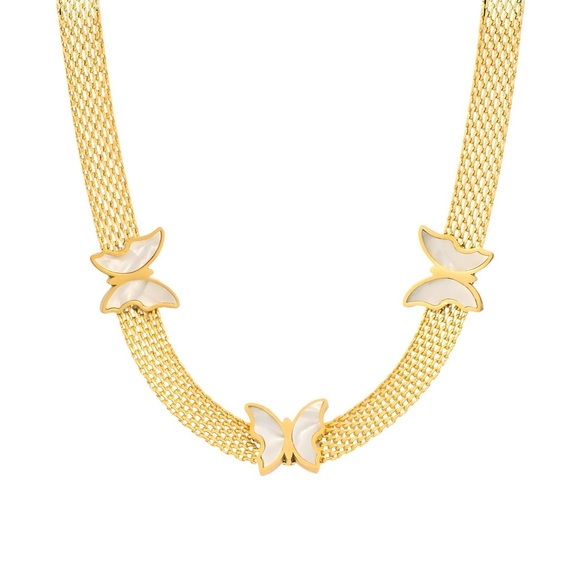 Jewelry - Elegant Gold Butterfly Necklace 18K gold plated